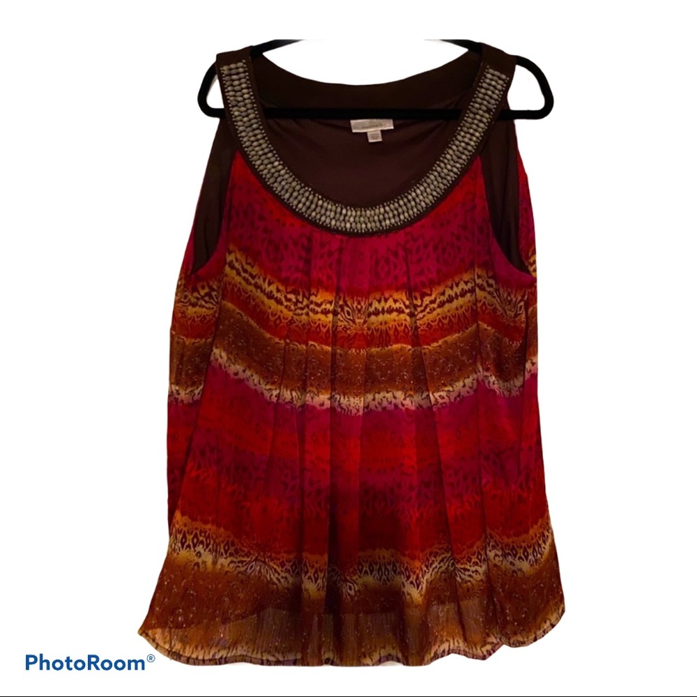 Pretty burgundy and brown top